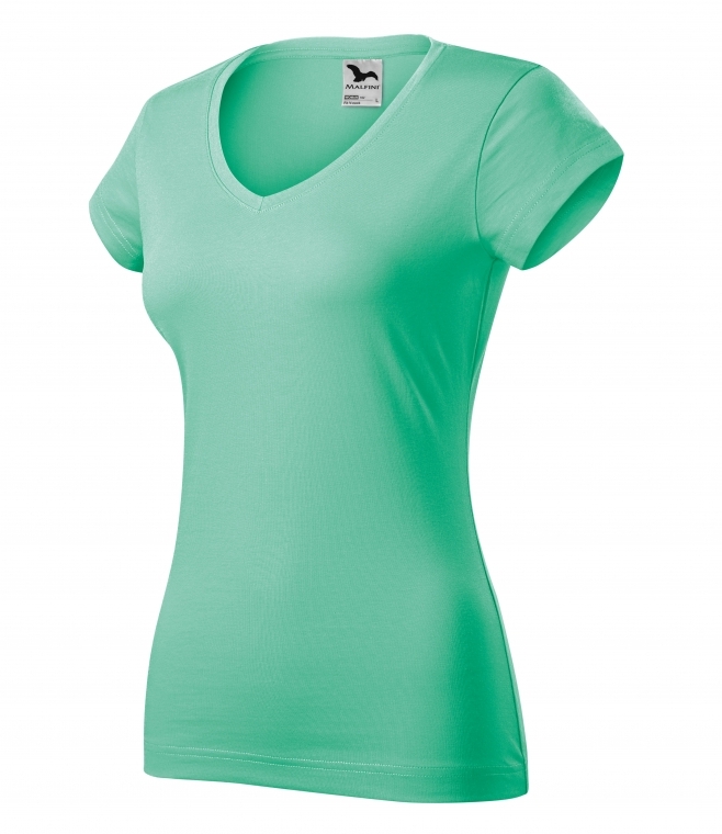 T-shirt damski Fit v-neck 162