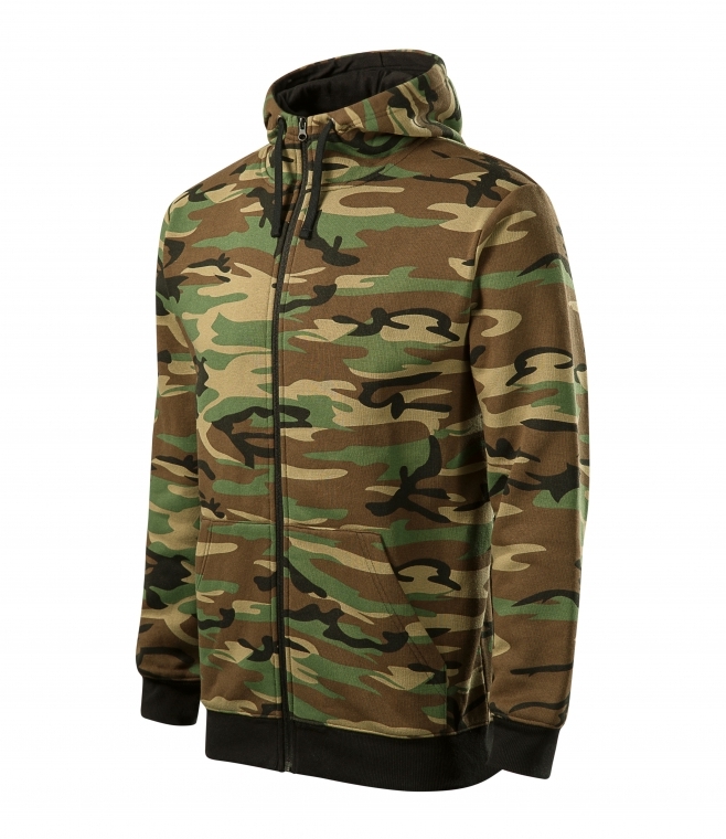 Bluza z kapturem Camo zipper c19